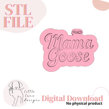 Cargar imagen en el visor de la galería, Mama Goose Words Debosser and Cutter STL File or physical procuct available