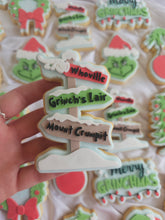 Cargar imagen en el visor de la galería, Grinch Whoville Sign debosser and Cutter STL File or physical product available