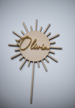 Charger l'image dans la galerie, Name in Sun Cake Topper