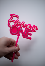 Load image into Gallery viewer, Birthday Name and Age Cake Topper
