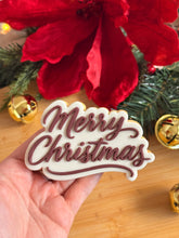 Charger l'image dans la galerie, Merry Christmas debosser and Cutter STL File or physical product available