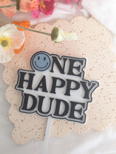 Load image into Gallery viewer, One Happy Dude Cake Topper