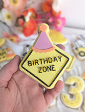 Load image into Gallery viewer, Birthday Zone sign debosser and Cutter STL File or physical product available