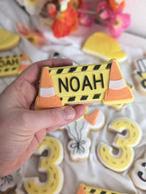 Load image into Gallery viewer, Construction Sign Optional Name debosser and Cutter STL File or physical product available