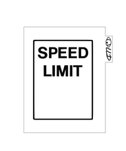 Load image into Gallery viewer, Speed Limit Rectangle Debosser and Cutter STL File or physical procuct available