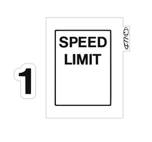 Load image into Gallery viewer, Speed Limit Rectangle Debosser and Cutter STL File or physical procuct available