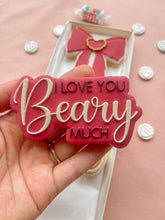 Load image into Gallery viewer, I Love you Beary Much debosser and cutter STL File or physical procuct available