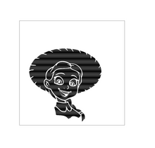 Load image into Gallery viewer, Jessie toy story silhouette Fondant Debosser (face or no face option) STL Available