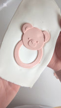 Load image into Gallery viewer, Bear Baby Rattle debosser and cutter STL File or physical procuct available