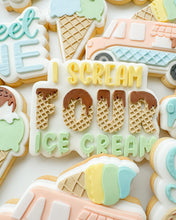 Cargar imagen en el visor de la galería, I Scream Four Ice cream Debosser and Cutter STL File or physical procuct available