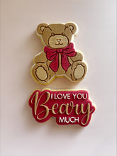 Load image into Gallery viewer, I Love you Beary Much debosser and cutter STL File or physical procuct available