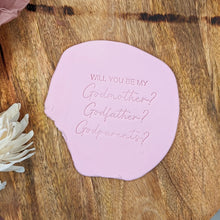 Load image into Gallery viewer, Single Word Embossers - Godparent proposal set