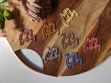 Load image into Gallery viewer, Happy Birthday Cupcake Topper