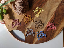 Load image into Gallery viewer, Happy Birthday Cupcake Topper