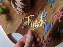 Load image into Gallery viewer, Thank you Cupcake Topper