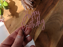 Load image into Gallery viewer, Happy Birthday Cupcake Topper
