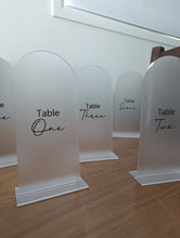 Load image into Gallery viewer, Skinny Arch table Numbers