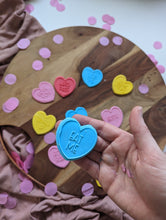 Load image into Gallery viewer, Candy Heart Debossers and mini Cutter