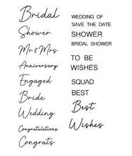 Load image into Gallery viewer, Single Word Embossers - Wedding Set