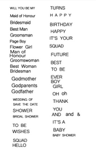 Load image into Gallery viewer, Single Word Embossers - STRAIGHT FONT - Interchangable Handle holder option