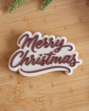 Charger l'image dans la galerie, Merry Christmas debosser and Cutter STL File or physical product available
