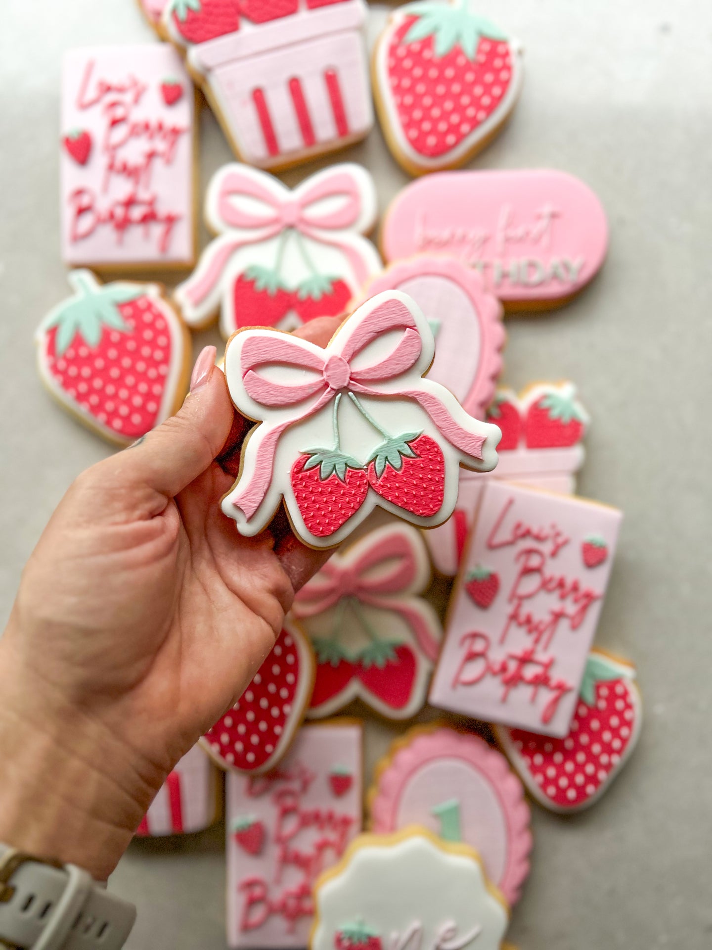 Strawberry Bow Debosser and Cutter