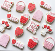 Load image into Gallery viewer, Jam Jar Custom berry first birthday Debosser and Cutter
