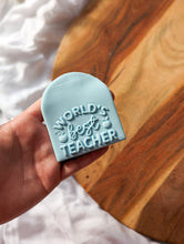 Load image into Gallery viewer, World&#39;s Best Teacher Fondant Debosser
