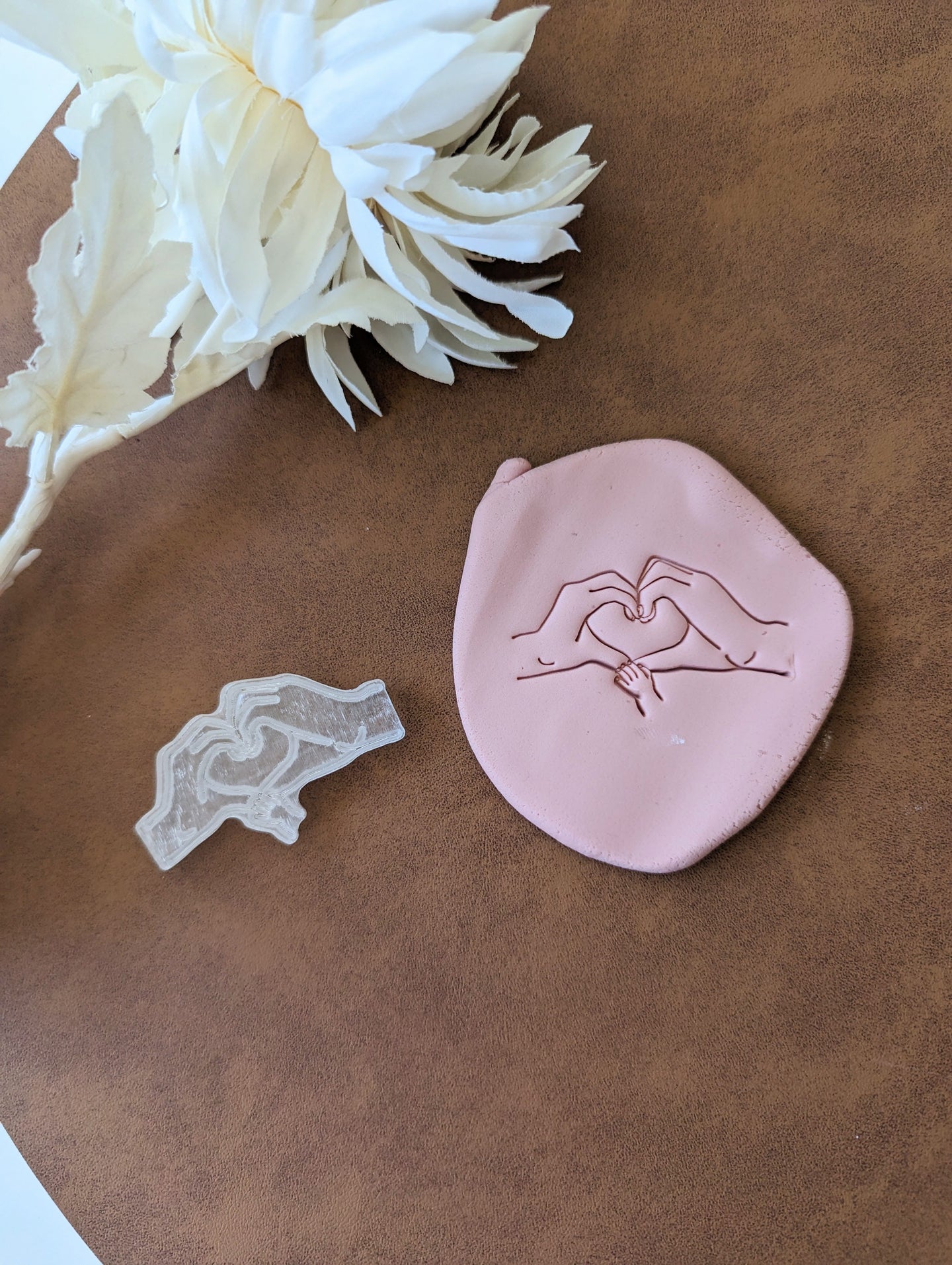 Heart Hands Fondant Embosser