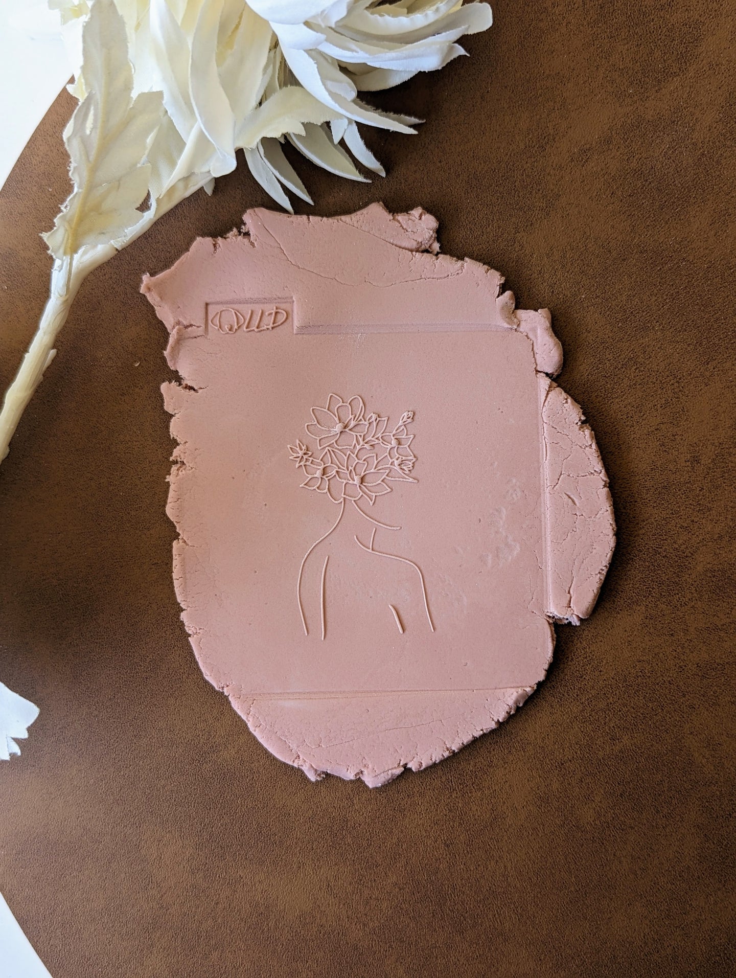 Floral Girl Fondant debosser