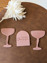 Load image into Gallery viewer, But First Chamagne Fondant Embosser
