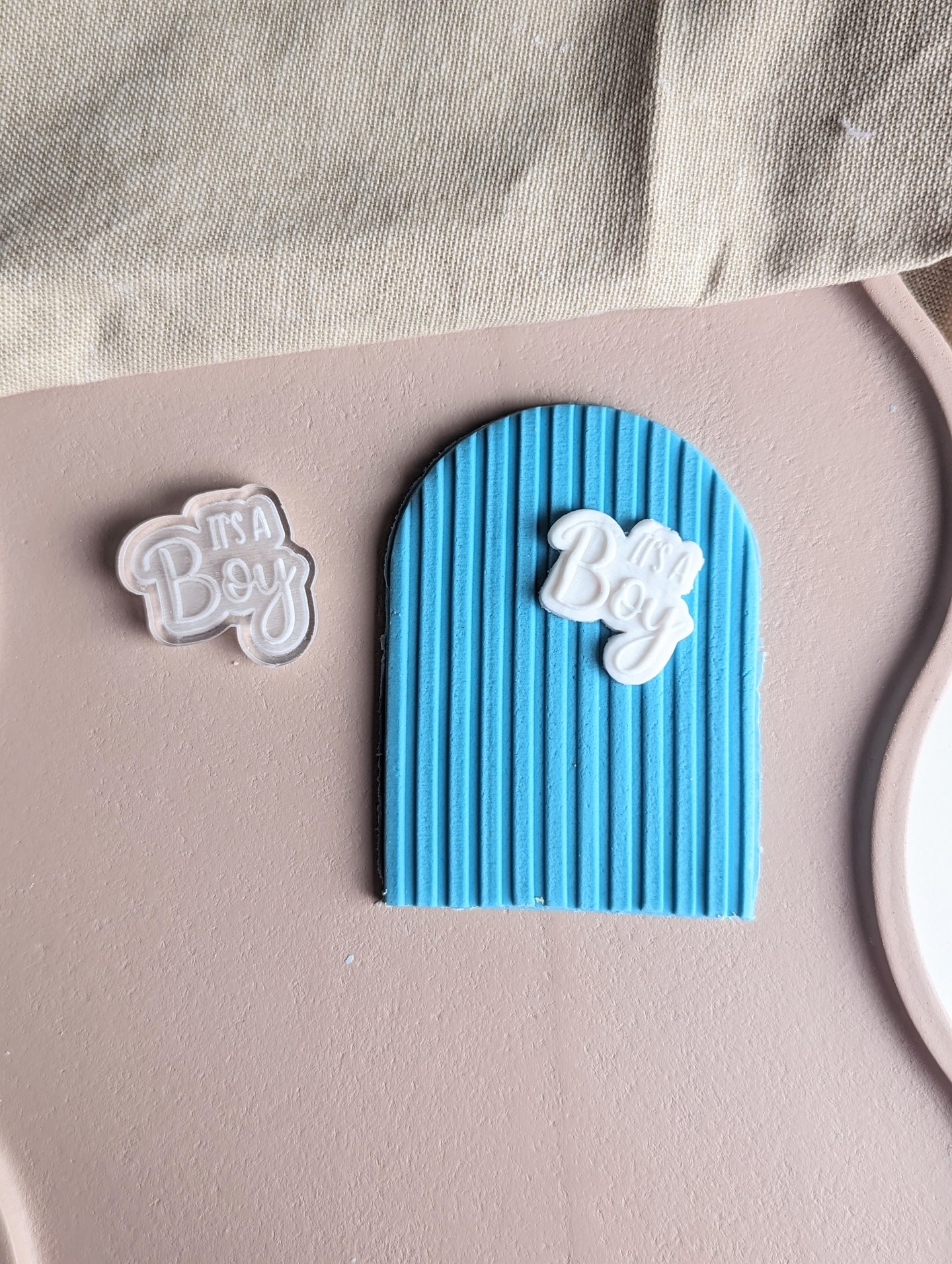 It's a Boy Cursive Acrylic Mould