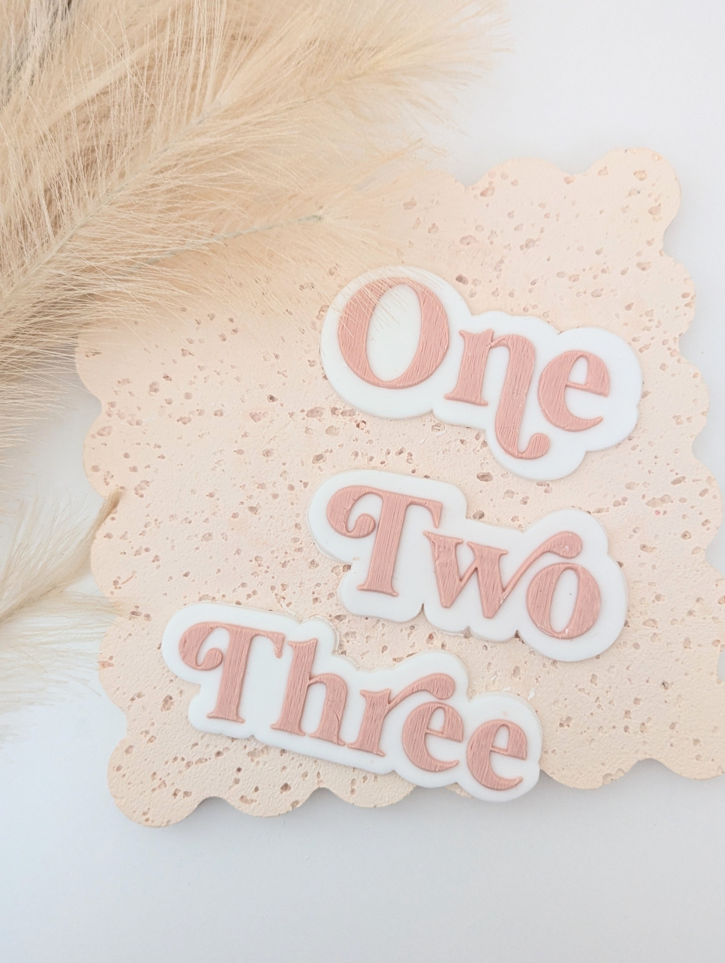 Debossed Numbers Retro Numbers Debosser and Cutter – Little Luna Designs Australia
