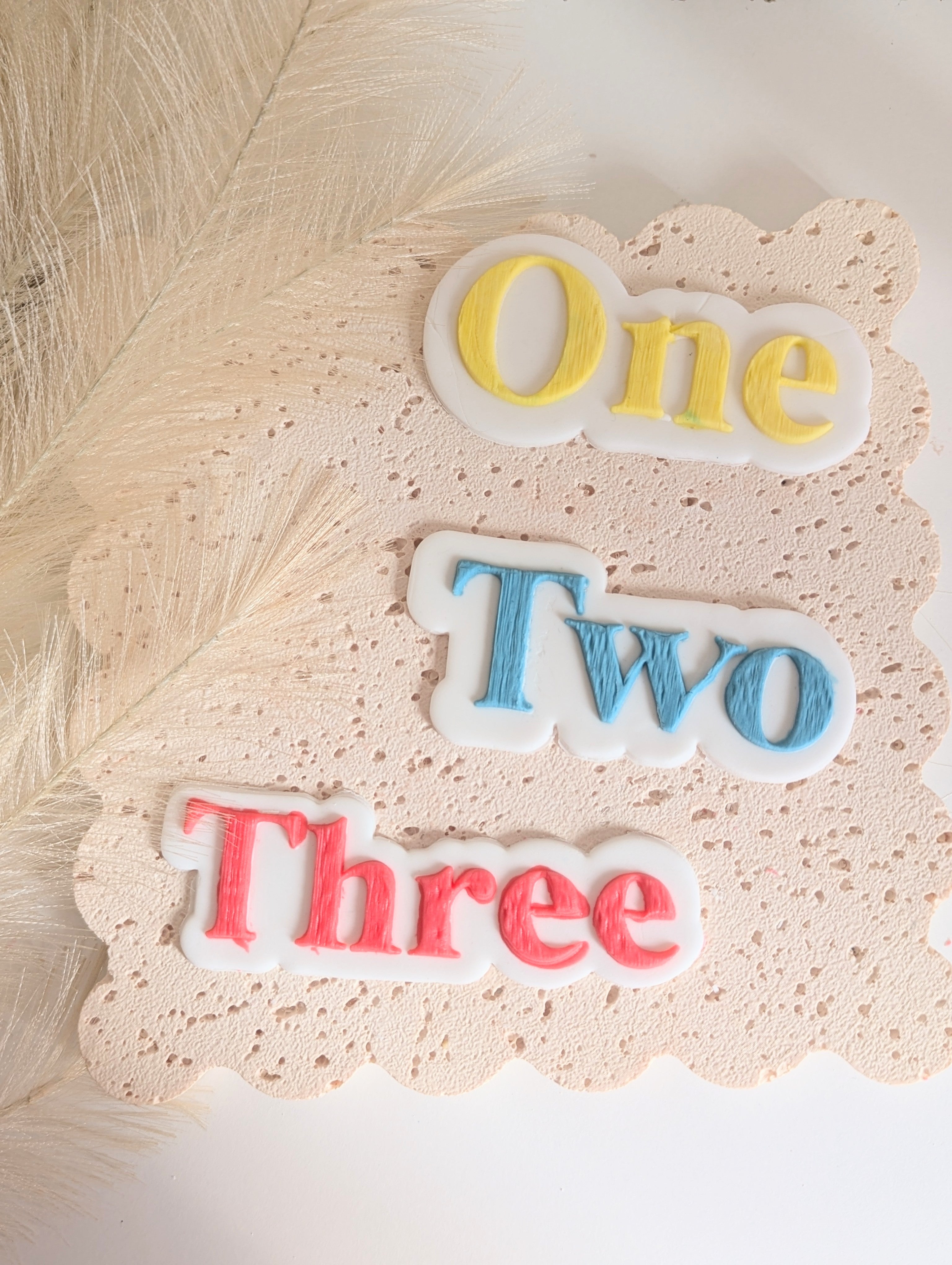 Debossed Numbers Numbers Straight Debosser and Cutter – Little Luna Designs Australia