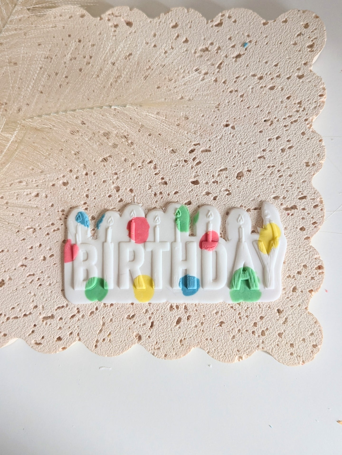 BIRTHDAY with Candles Debosser and Cutter