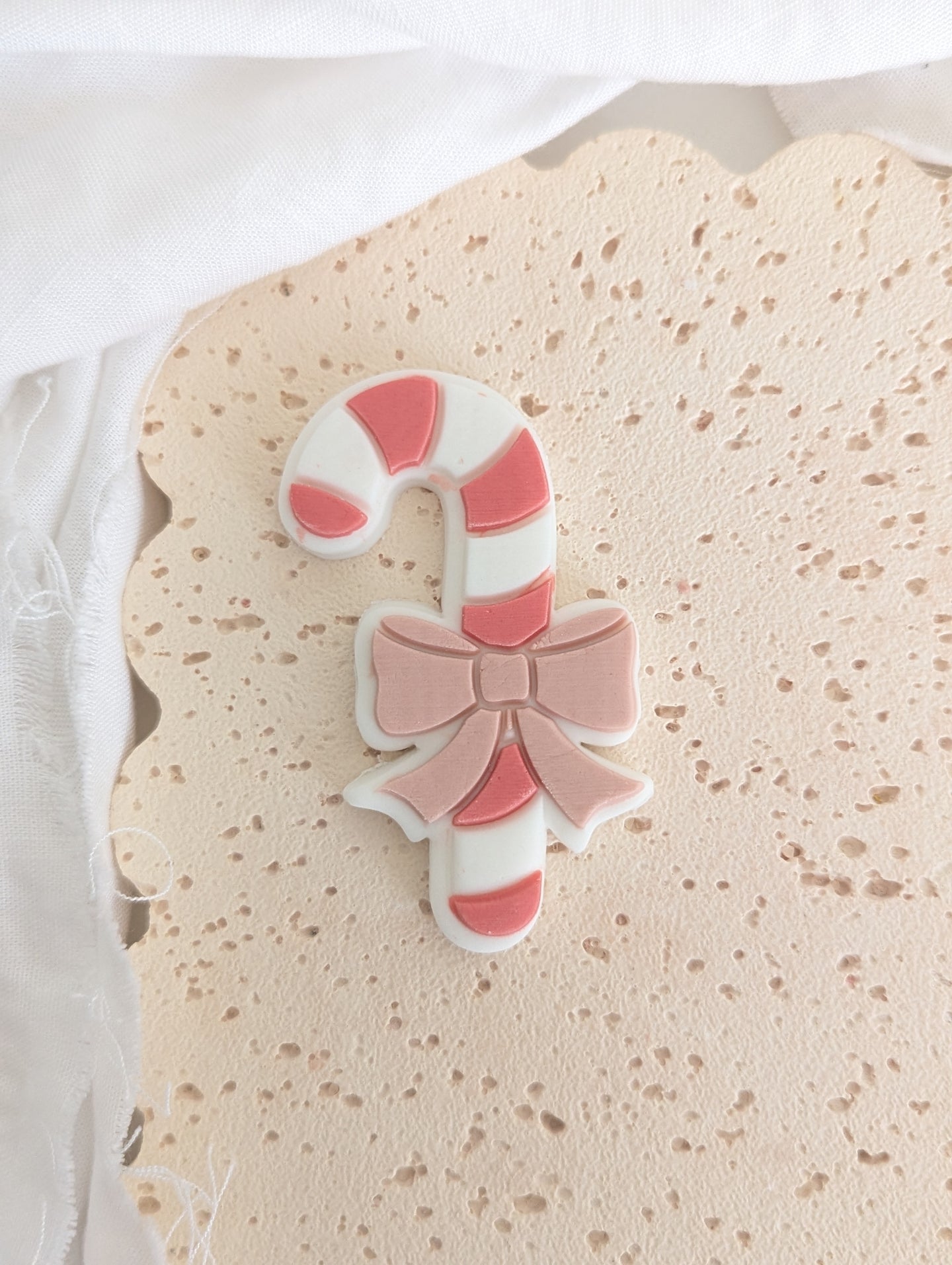 Candy Cane with Bow Debosser and Cutter