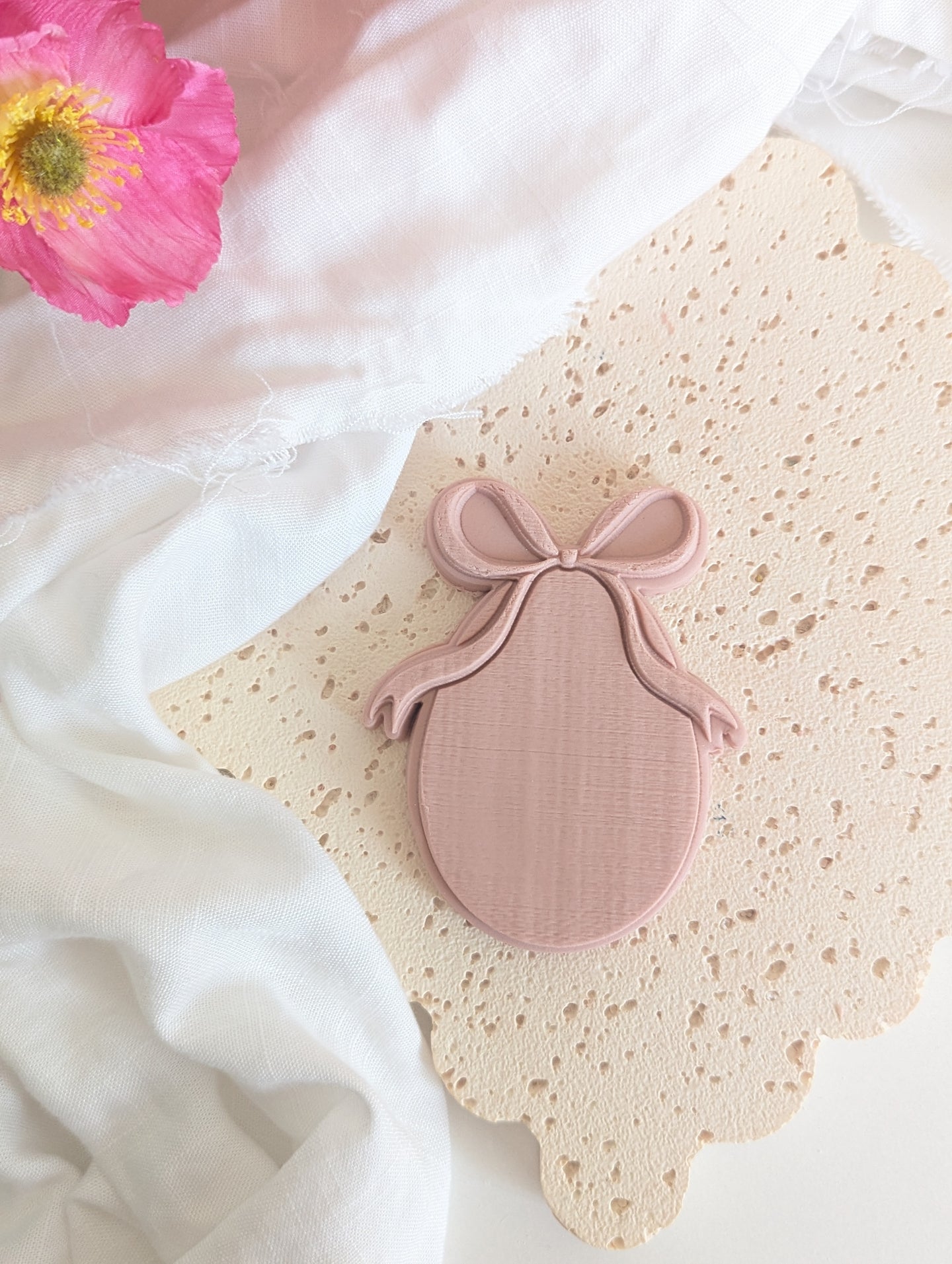 Easter Egg Bow Debosser and Cutter