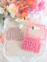 Load image into Gallery viewer, I Scream Four Ice cream Debosser and Cutter STL File or physical procuct available
