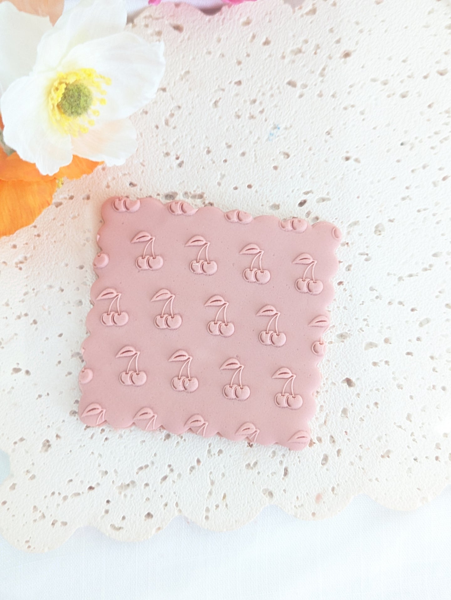 Cherry Pattern Fondant Debosser