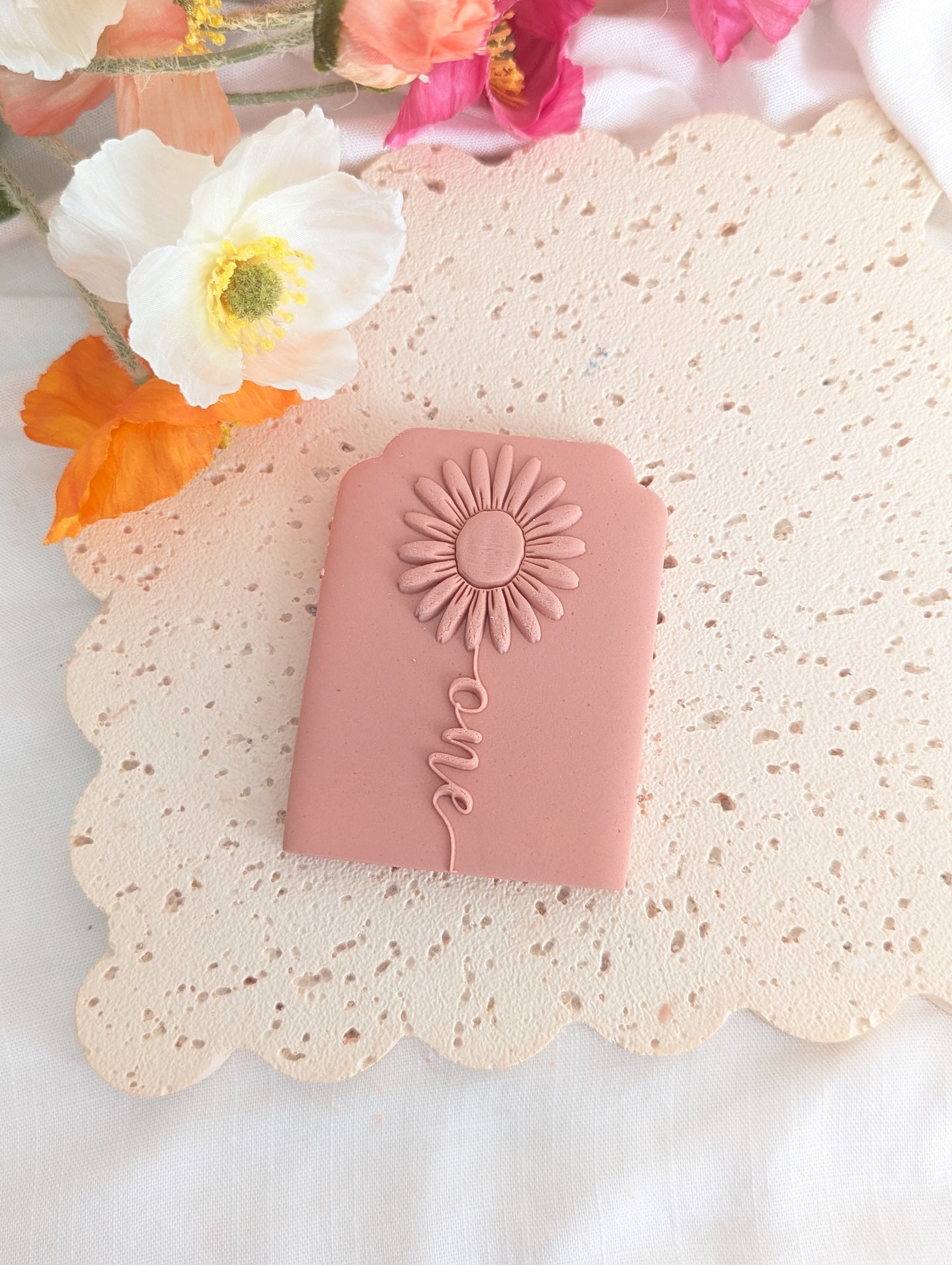 Sunflower One Fondant Debosser