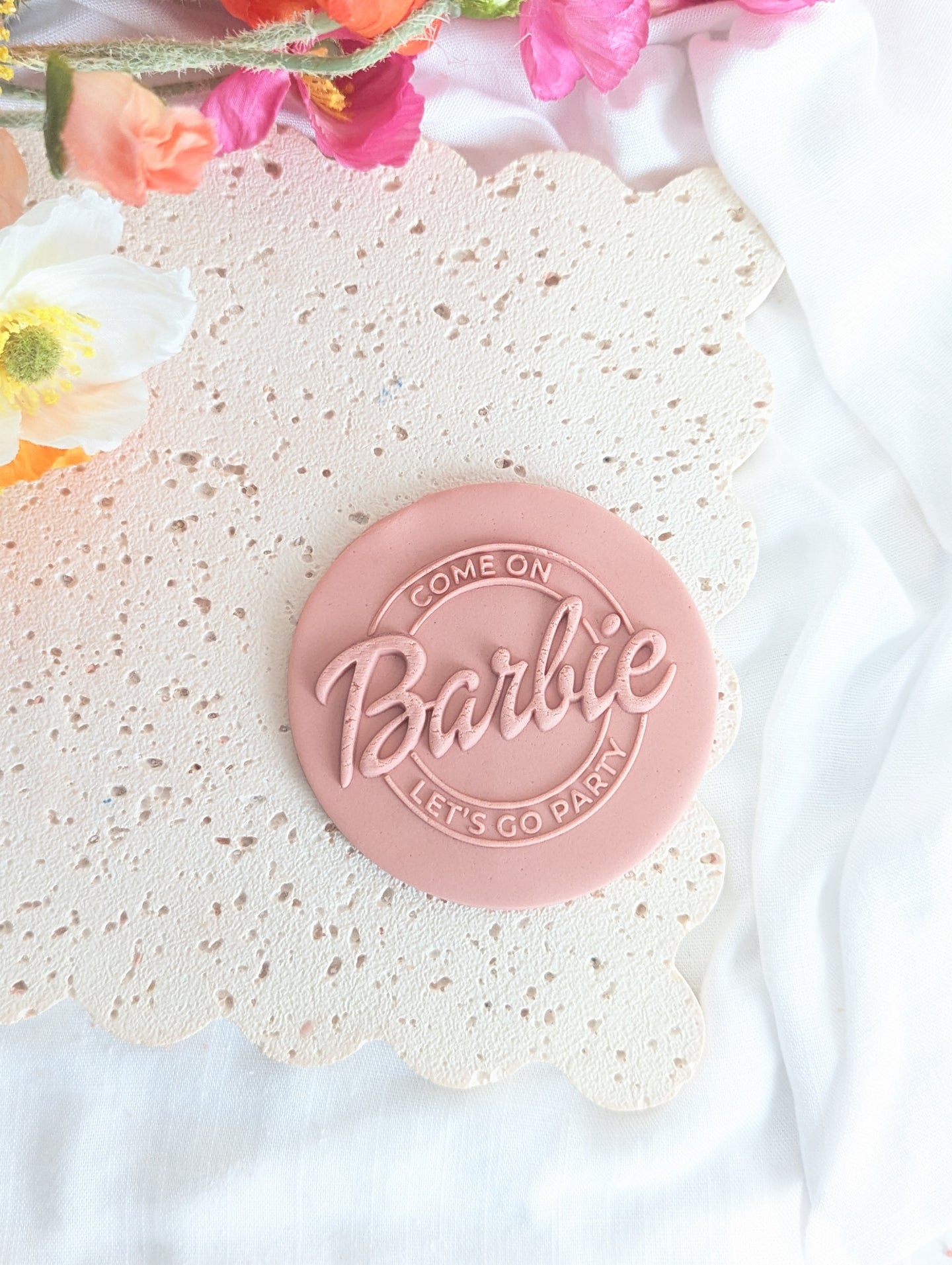 Come on Barbie Fondant Debosser