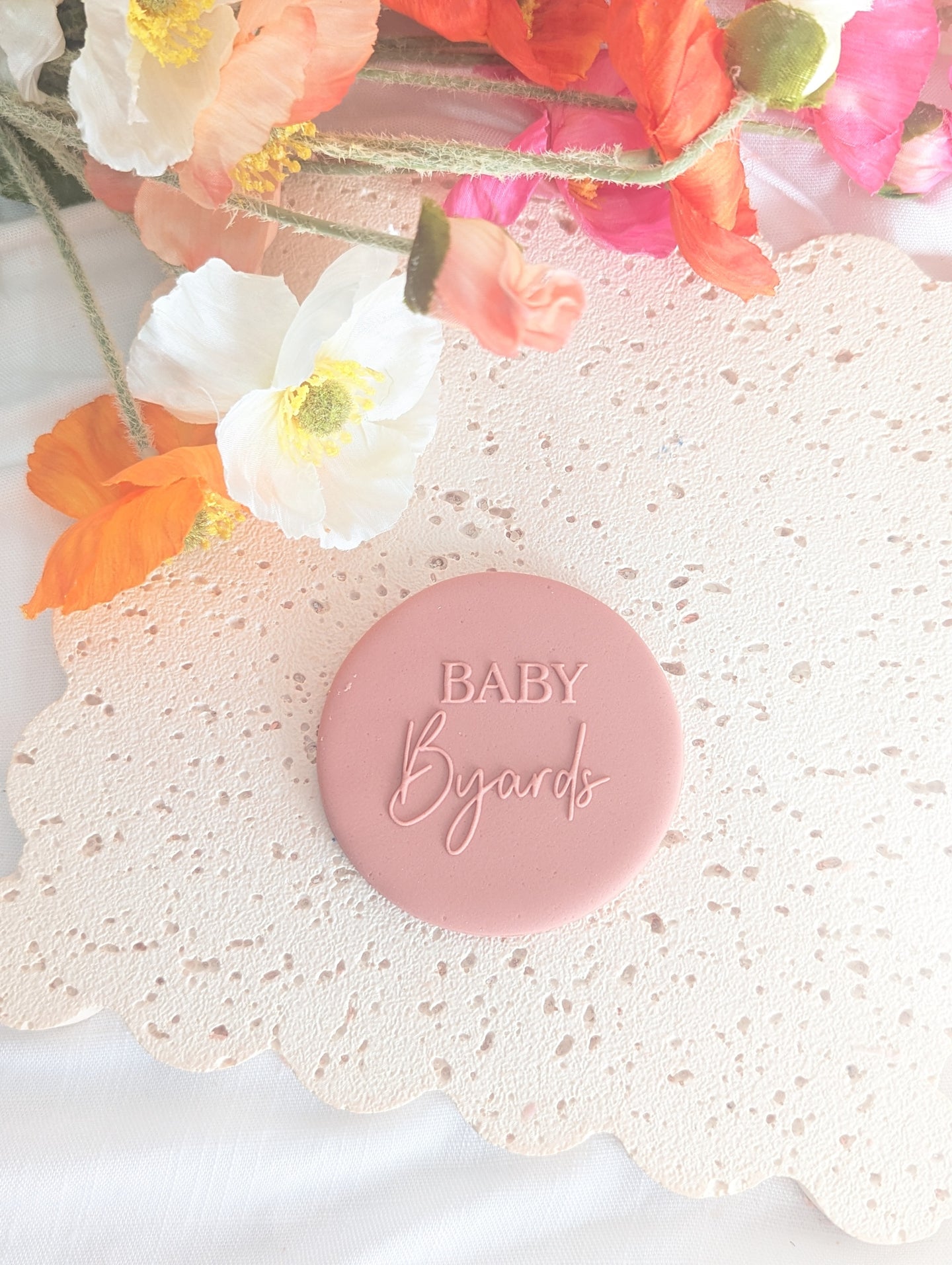 Baby Surname Custom Fondant Debosser