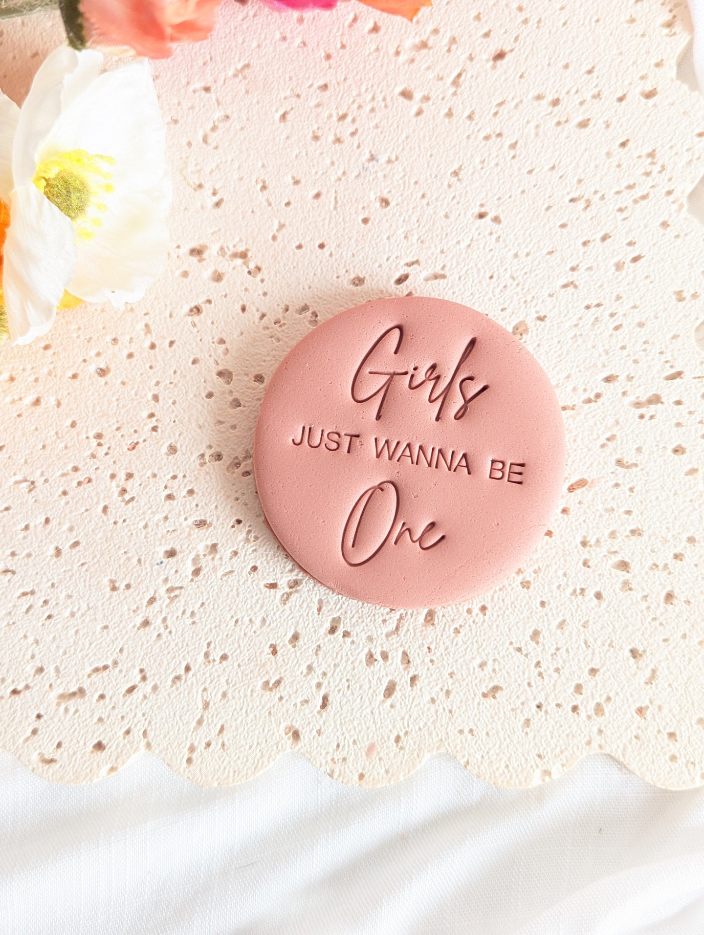 Girls Just wanna be One Fondant Embosser