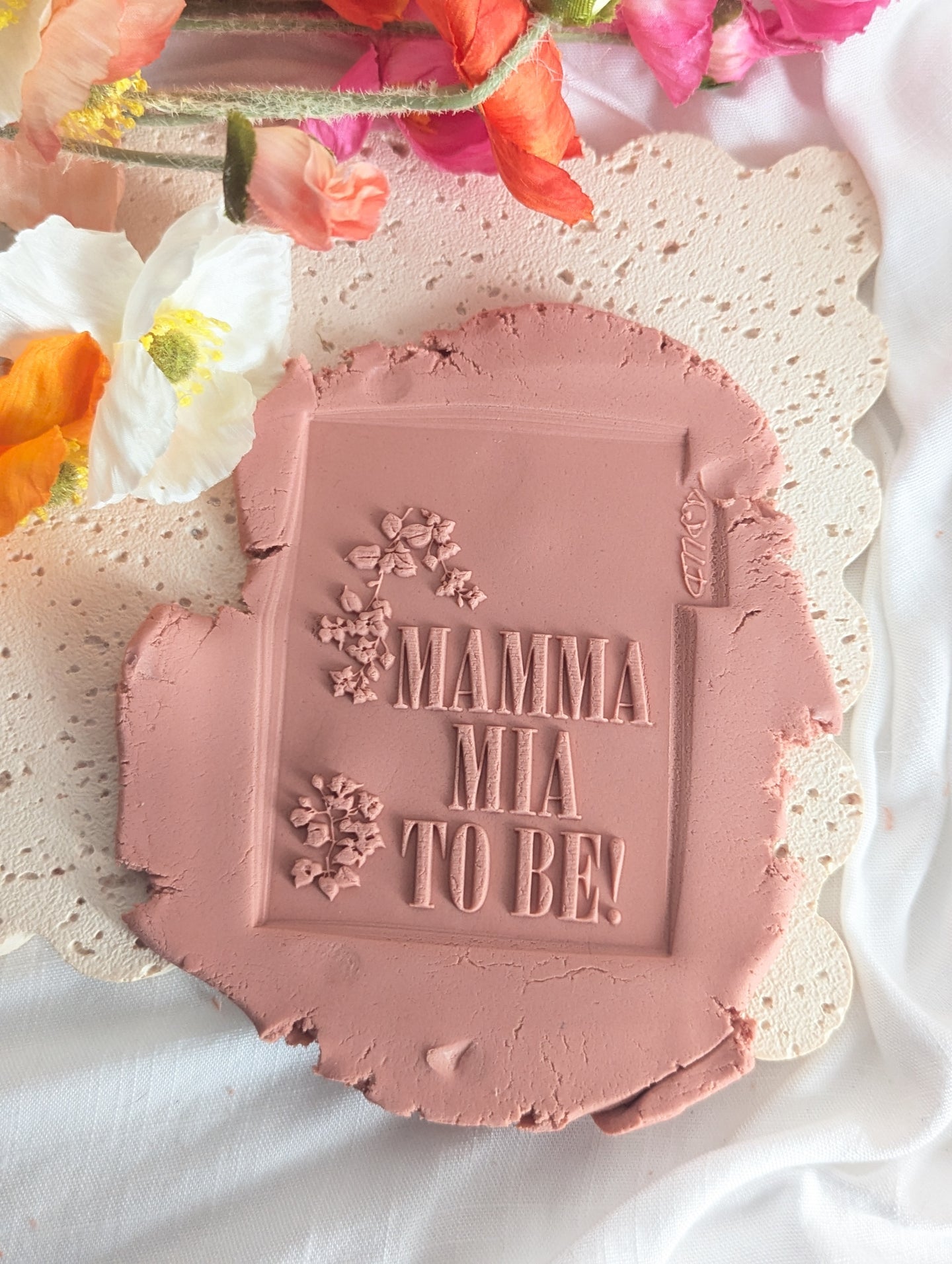 Mamma Mia to Be Fondant Debosser