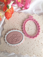 Cargar imagen en el visor de la galería, Lace Frame with Mum insert Debosser and Cutter STL File or physical procuct available
