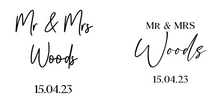 Cargar imagen en el visor de la galería, Mr and Mrs &amp; Date Embosser or Debosser
