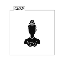 Load image into Gallery viewer, Princess silhouette Fondant debosser
