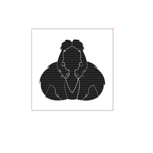 Load image into Gallery viewer, Villains silhouette Fondant debosser
