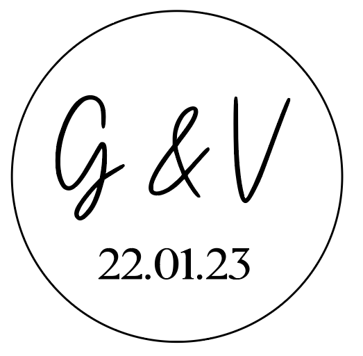 Custom Initials with Date Embosser or Debosser