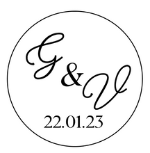 Charger l&#39;image dans la galerie, Custom Initials with Date Embosser or Debosser
